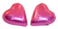 Chocolate Gems - Chocolate Hearts - Hot Pink Foil (Our main image of this Confectionery)
