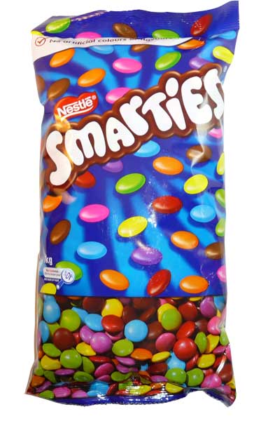 Smarties Chocolate Candy. Nestle Smarties (1kg bag)