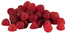 Allens Ripe Raspberries (The 1st picture of this Confectionery)