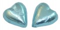 Chocolate Gems - Chocolate Hearts - Ice Blue Foil (Our main image of this Confectionery)