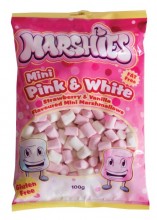 Marshies Pink and White Mini Marshmallows (Our main image of this Confectionery)