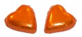 Chocolate Gems - Chocolate Hearts - Bronze Orange Foil (Our main image of this Confectionery)