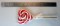 Heart Shaped Lollipop - Red and White (The 1st picture of this Confectionery)