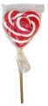 Heart Shaped Lollipop - Red and White (Our main image of this Confectionery)