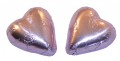 Chocolate Gems - Chocolate Hearts - Lilac Foil (Our main image of this Confectionery)