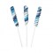 Blue and white Swirl Icicle Twist pop (Our main image of this Confectionery)