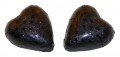 Chocolate Gems - Chocolate Hearts - Embossed Black Foil (Our main image of this Confectionery)