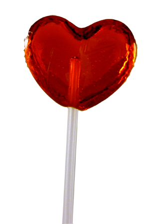 Tall Treats - Happy Hearts - An ultra-popular long sticked lollipop around valentines day Tall Treats - Happy Hearts