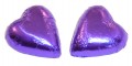 Chocolate Gems - Chocolate Hearts - Purple Foil (Our main image of this Confectionery)