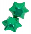 Chocolate Gems - Chocolate Stars - Green Foil (Our main image of this Confectionery)