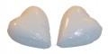 Chocolate Gems - Chocolate Hearts - White Foil (Our main image of this Confectionery)